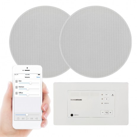 Monihuonejärjestelmä, jonka avulla voit nauttia lempimusiikistasi monipuolisesti ympäri asuntoa. Ohjaus tapahtuu älylaitteellasi langattomasti helppokäyttöisen Wi-Fi sovelluksen tai Bluetoothin kautta.