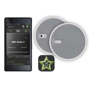 Äänentoistoratkaisu, jossa Bluetooth-vastaanottimen lisäksi myös FM-radio. Koko paketti asennetaan integroituna kattoon – näkyviin jää ainoastaan kattoon tai seinään upotettavat kaiuttimet.